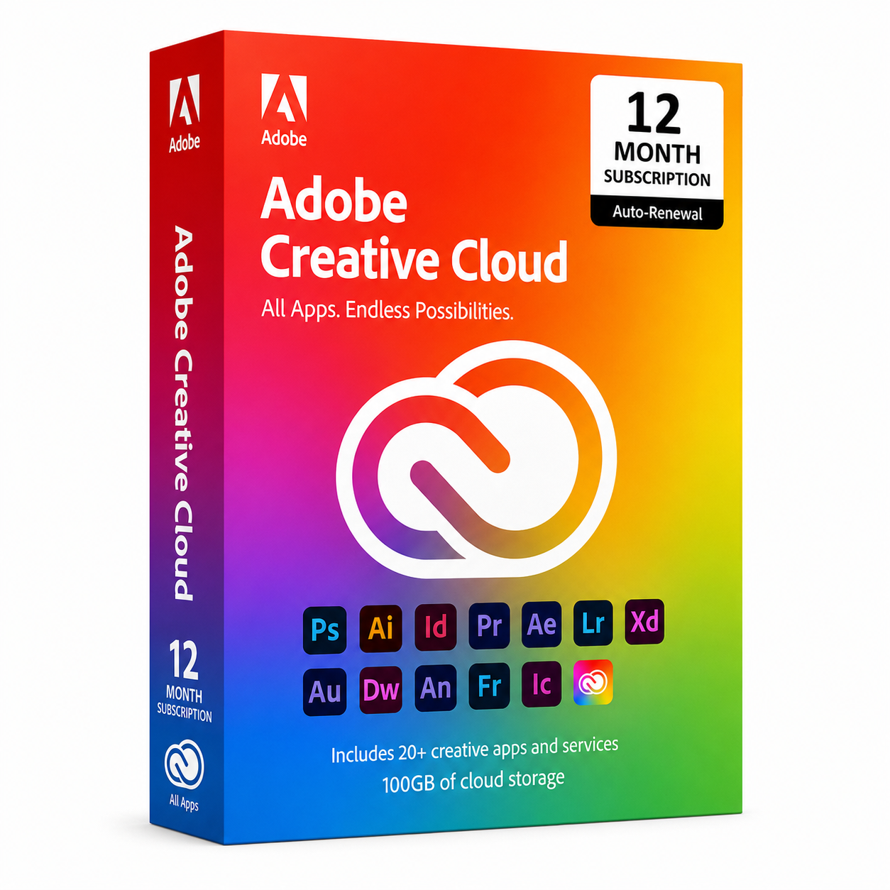 Adobe Creative Cloud All Apps 12 Month Subscription | Genuine License